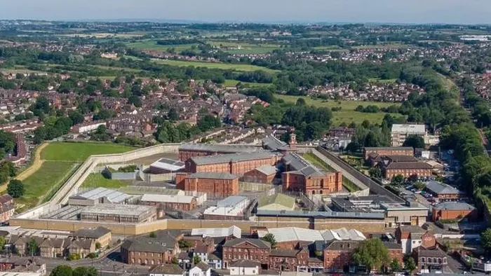 Framed Print : Wakefield prison Aerial view of the prison complex in Wakefield west Yorkshire Framed Print : Wakefield prison Aerial view of the prison complex in Wakefield west Yorkshire