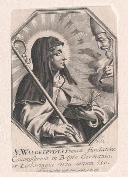 Framed Print : Waldetrudis, saint Framed Print : Waldetrudis, saint