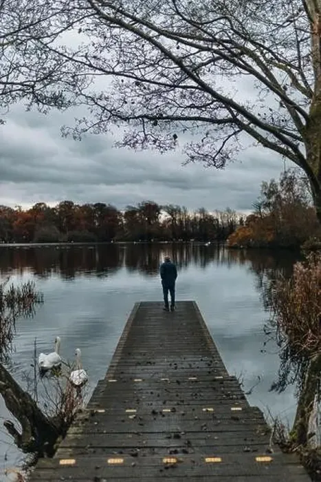 Framed Print : A walk on the most beautiful lake from northumberland