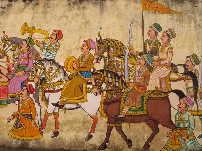 Framed Print : A wall painting in a hotel in Udaipur Framed Print : A wall painting in a hotel in Udaipur