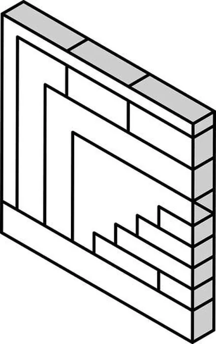 Framed Print : wall structure isometric icon vector illustration