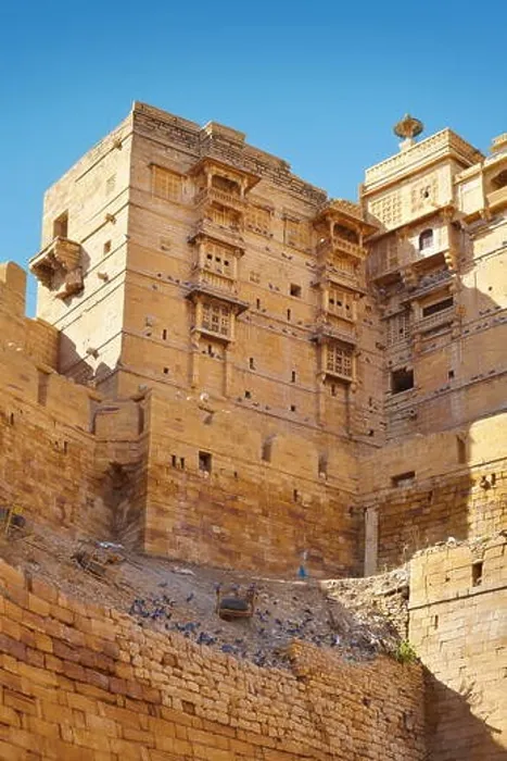 Framed Print : Part of walls of Jaisalmer Fort, Jaisalmer, Rajasthan, India Framed Print : Part of walls of Jaisalmer Fort, Jaisalmer, Rajasthan, India