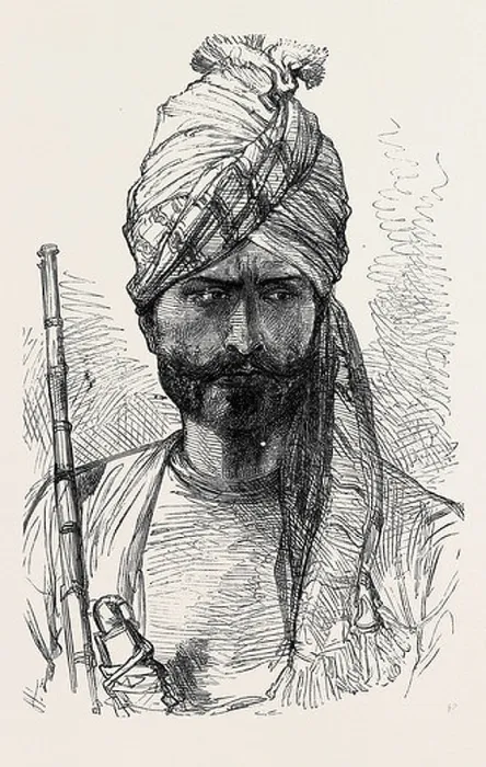 Framed Print : THE WAR IN AFGHANISTAN: MEN OF DIFFERENT AFGHAN TRIBES: KHAN BAZ A KUMBHUR KHEL AFREEDI 1879 Framed Print : THE WAR IN AFGHANISTAN: MEN OF DIFFERENT AFGHAN TRIBES: KHAN BAZ A KUMBHUR KHEL AFREEDI 1879