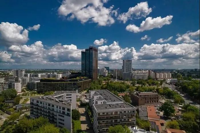 Framed Print : Warsaw, drone, bird view, aerial Framed Print : Warsaw, drone, bird view, aerial