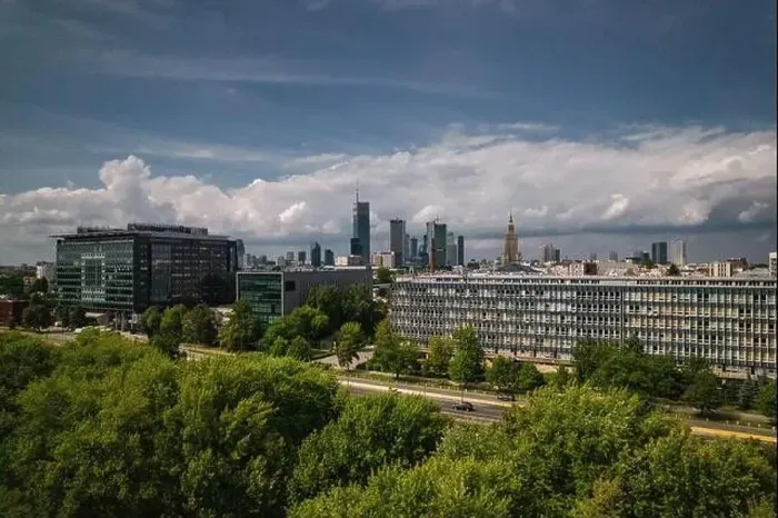 Framed Print : Warsaw, drone, bird view, aerial Framed Print : Warsaw, drone, bird view, aerial