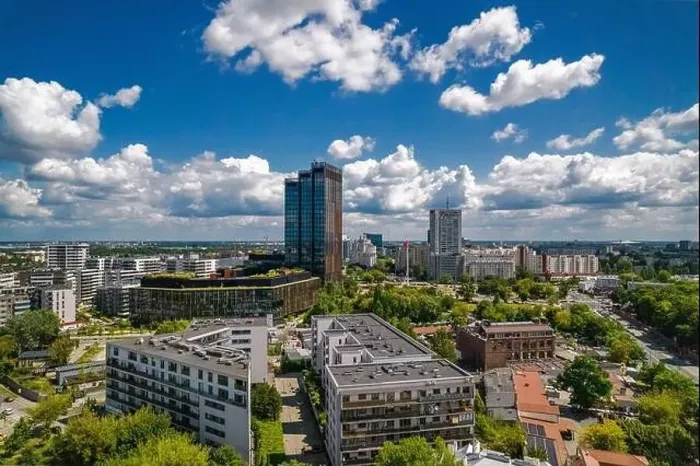 Framed Print : Warsaw, drone, bird view, aerial Framed Print : Warsaw, drone, bird view, aerial