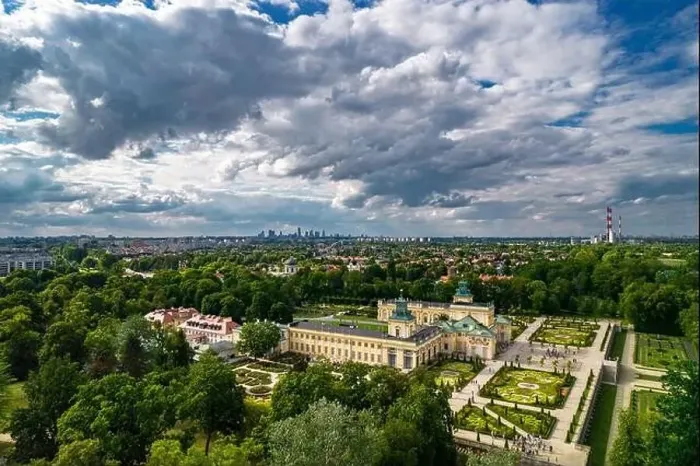Framed Print : Warsaw, drone, bird view, aerial Framed Print : Warsaw, drone, bird view, aerial