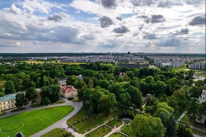 Framed Print : Warsaw, drone, bird view, aerial Framed Print : Warsaw, drone, bird view, aerial