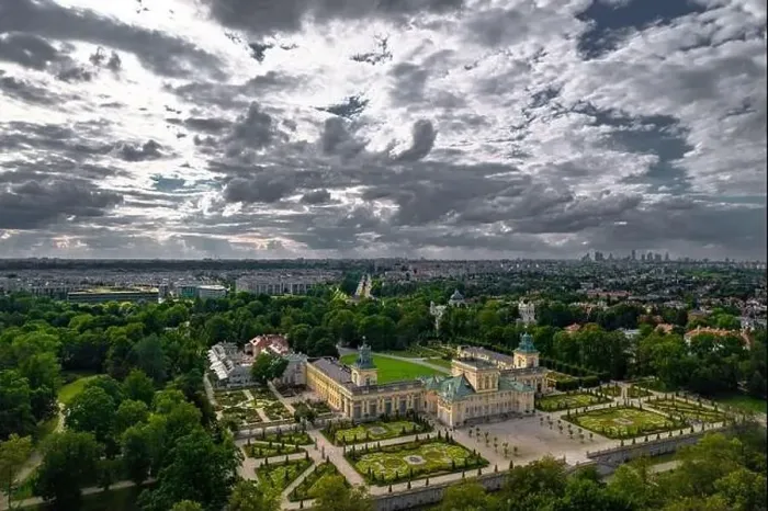 Framed Print : Warsaw, drone, bird view, aerial Framed Print : Warsaw, drone, bird view, aerial