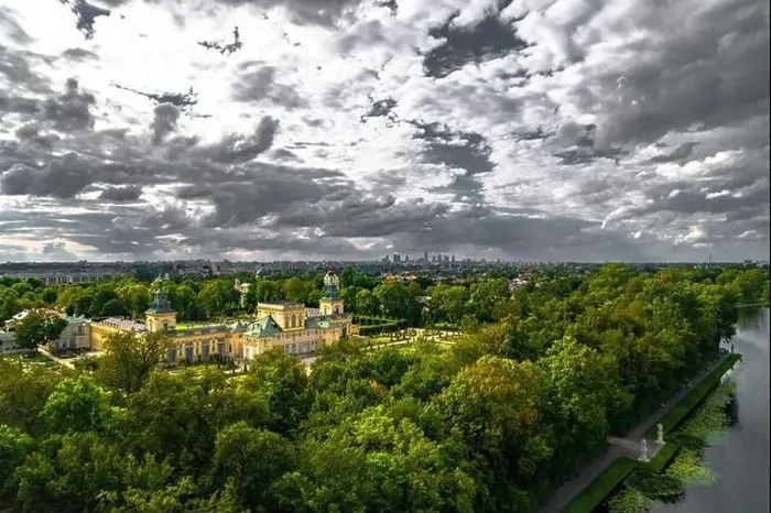 Framed Print : Warsaw, drone, bird view, aerial Framed Print : Warsaw, drone, bird view, aerial