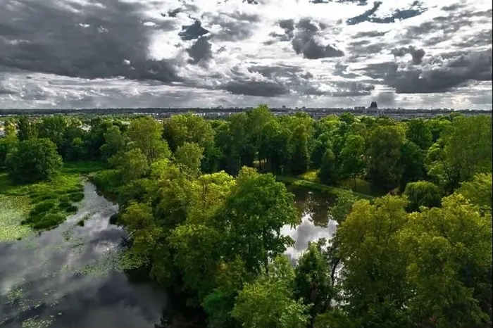 Framed Print : Warsaw, drone, bird view, aerial Framed Print : Warsaw, drone, bird view, aerial