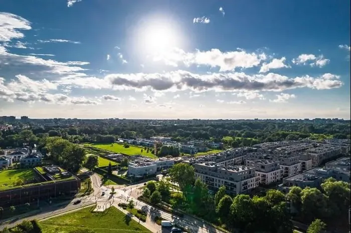 Framed Print : Warsaw, drone, bird view, aerial Framed Print : Warsaw, drone, bird view, aerial