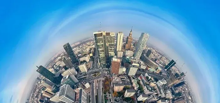 Framed Print : WARSAW, POLAND - OCTOBER 19, 2019: Beautiful panoramic aerial drone view to panorama cityscape of Warsaw modern City Framed Print : WARSAW, POLAND - OCTOBER 19, 2019: Beautiful panoramic aerial drone view to panorama cityscape of Warsaw modern City