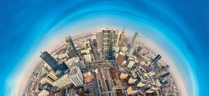 Framed Print : WARSAW, POLAND - OCTOBER 19, 2019: Beautiful panoramic aerial drone view to panorama cityscape of Warsaw modern City Framed Print : WARSAW, POLAND - OCTOBER 19, 2019: Beautiful panoramic aerial drone view to panorama cityscape of Warsaw modern City