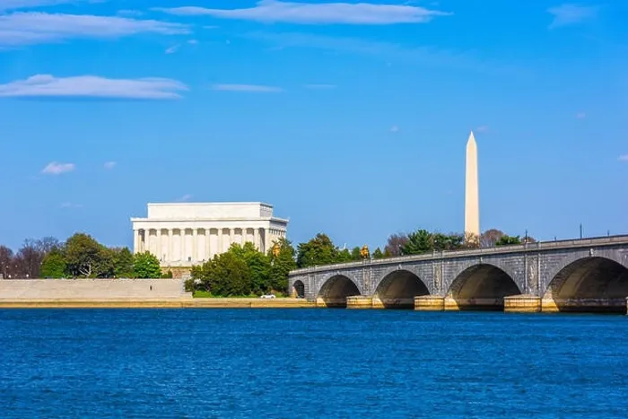 Framed Print : Washington DC, USA skyline on the Potomac River Framed Print : Washington DC, USA skyline on the Potomac River