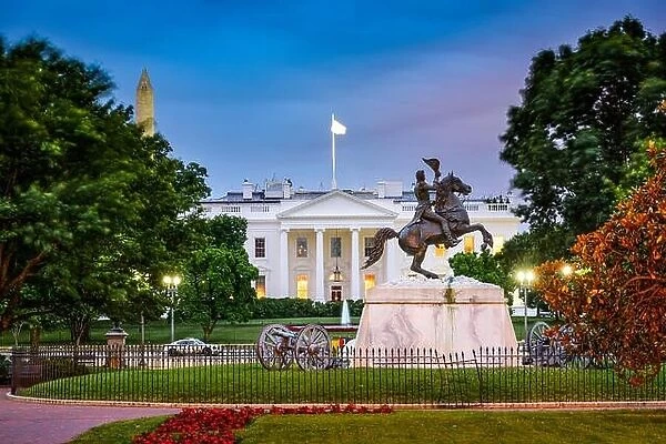 Washington, DC at the White House and Lafayette Square