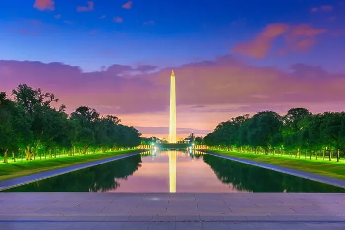 Framed Print : Washington Monument on the Reflecting Pool in Washington, D.C. USA at dawn Framed Print : Washington Monument on the Reflecting Pool in Washington, D.C. USA at dawn