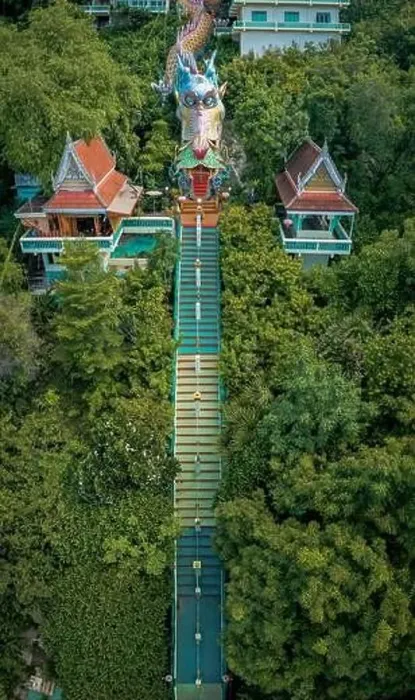 Framed Print : Wat Ban Tham temple and cave in Kanchanaburi, Thailand
