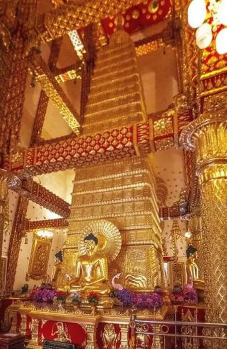 Framed Print : Wat Phra That Nong Bua, in Ubon, Thailand, south east asia