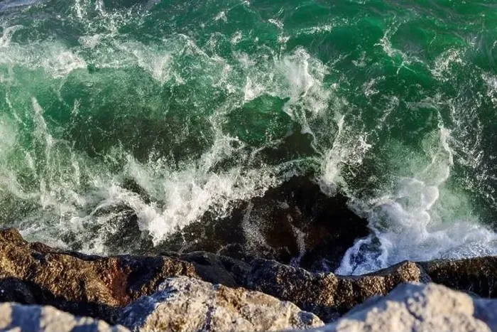 Framed Print : Water coast waves background. Nature water Framed Print : Water coast waves background. Nature water