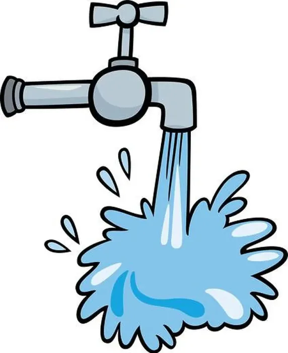 Framed Print : water tap clip art cartoon illustration Framed Print : water tap clip art cartoon illustration