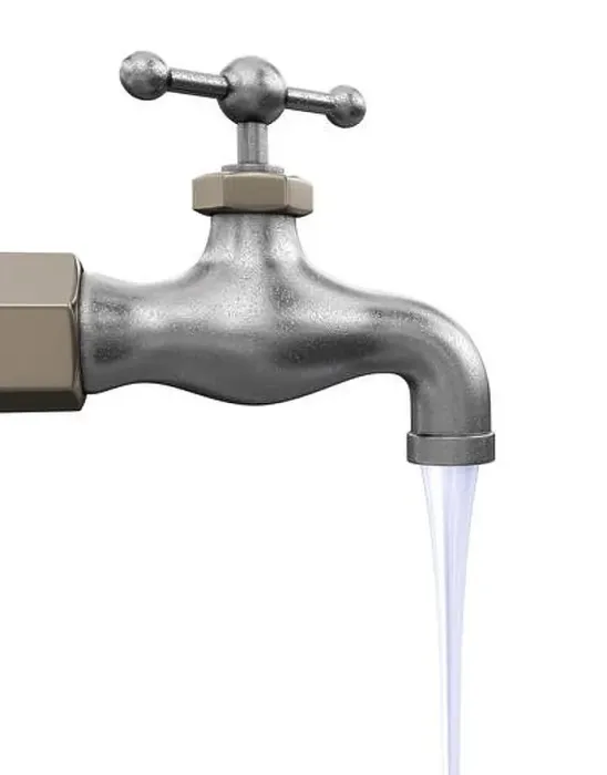 Framed Print : Water tap. Image with clipping path Framed Print : Water tap. Image with clipping path