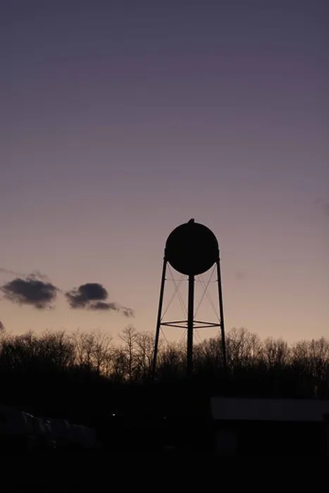 Framed Print : water tower watertower silhouette sunset sunrise clouds trees vertical Framed Print : water tower watertower silhouette sunset sunrise clouds trees vertical