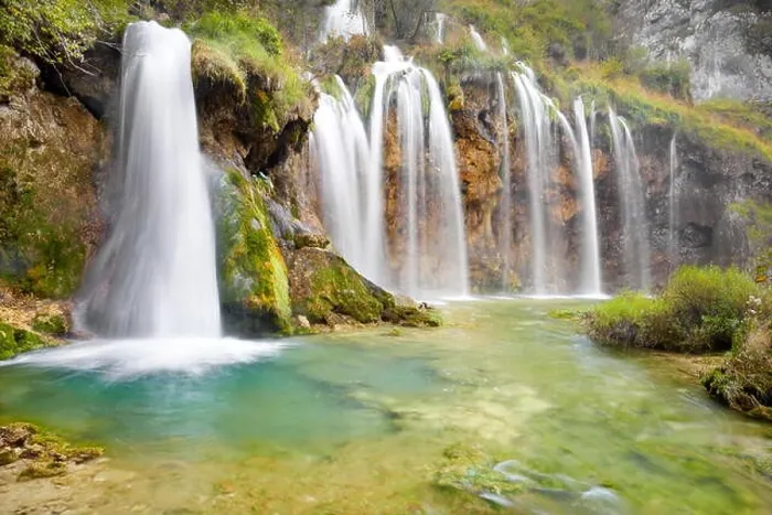 Framed Print : Waterfalls in Plitvice Lakes National Park, Croatia, UNESCO Framed Print : Waterfalls in Plitvice Lakes National Park, Croatia, UNESCO