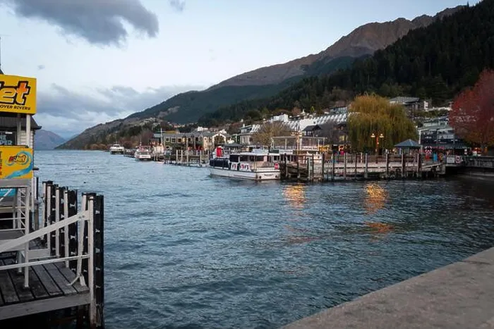 Framed Print : Waterfront, Queenstown, Central Otago, South Island, New Zealand Framed Print : Waterfront, Queenstown, Central Otago, South Island, New Zealand