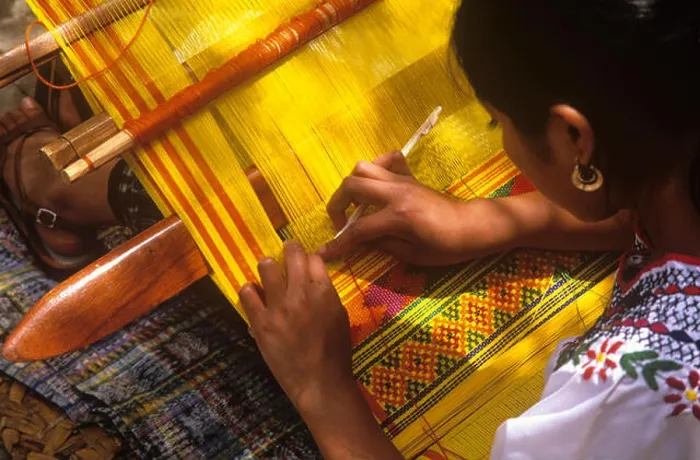 Framed Print : The weavers of San Antonio Aguas Calientes (near Antigua) are among the best in all of Guatemala