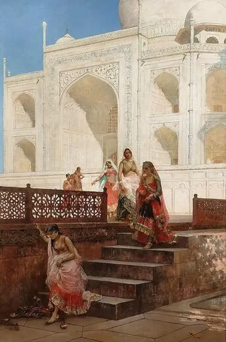Framed Print : Weeks Edwin Lord - Nautch Girls Emerging from the Taj Mahal - British School - 19th Century Framed Print : Weeks Edwin Lord - Nautch Girls Emerging from the Taj Mahal - British School - 19th Century