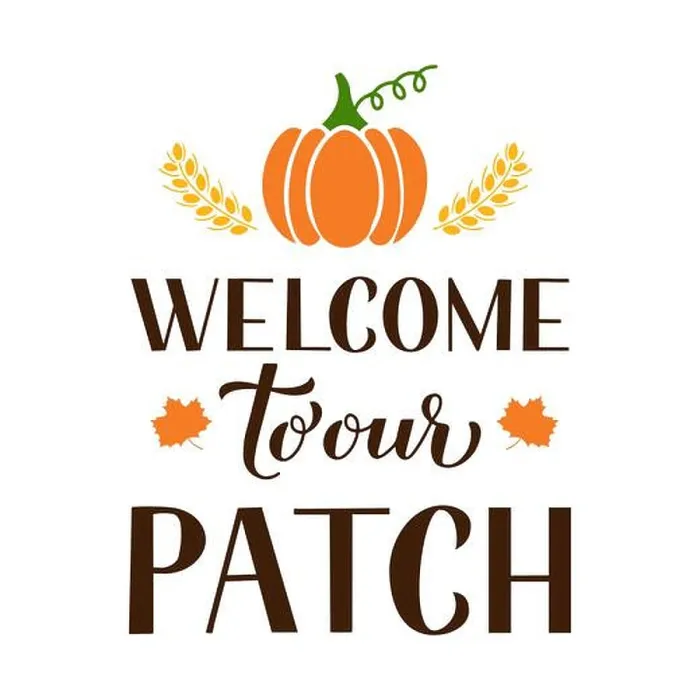 Framed Print : Welcome to our patch quote with hand drawn pumpkin Framed Print : Welcome to our patch quote with hand drawn pumpkin