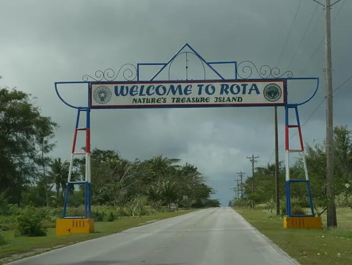 Framed Print : Welcome to Rota, Northern Mariana Islands Welcome gate to Rota just a few meters away from the Rota International Framed Print : Welcome to Rota, Northern Mariana Islands Welcome gate to Rota just a few meters away from the Rota International