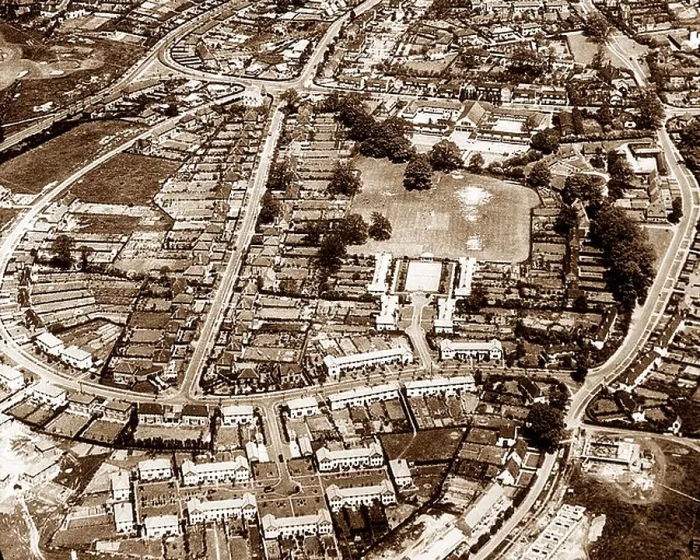 Framed Print : Welwyn Garden City in 1936 Framed Print : Welwyn Garden City in 1936
