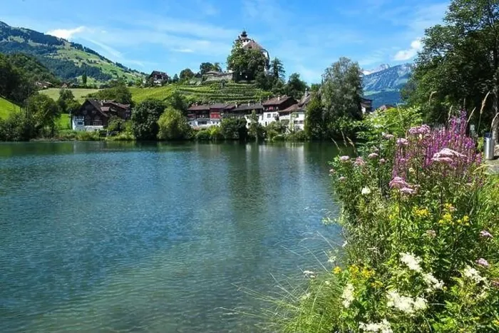 Framed Print : Werdenberg, Switzerland - 14 July 2024: view at the village of Werdenberg on Switzerland Framed Print : Werdenberg, Switzerland - 14 July 2024: view at the village of Werdenberg on Switzerland
