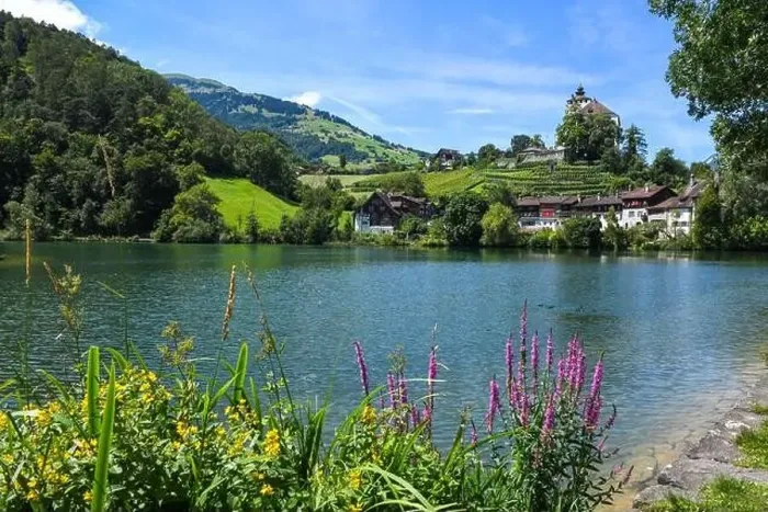 Framed Print : Werdenberg, Switzerland - 14 July 2024: view at the village of Werdenberg on Switzerland Framed Print : Werdenberg, Switzerland - 14 July 2024: view at the village of Werdenberg on Switzerland
