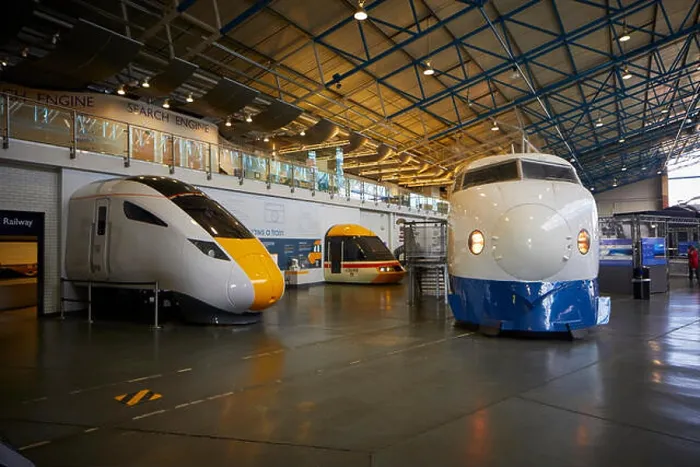 Framed Print : West Japan Railways Shinkansen Bullet Train Great Hall York, National Railway Museum