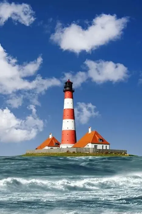 Framed Print : Westerheversand lighthouse at storm tide, composing, Germany, Schleswig-Holstein, Northern Frisia, Westerhever Framed Print : Westerheversand lighthouse at storm tide, composing, Germany, Schleswig-Holstein, Northern Frisia, Westerhever