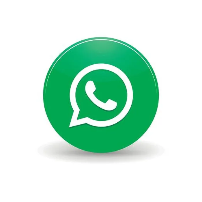 Framed Print : WhatsApp messenger icon, simple style