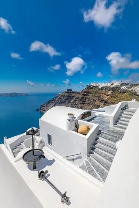 Framed Print : White architecture on Santorini island, Greece. Beautiful landscape, sea view. Luxury summer travel background, romantic vacation, amazing scenery Framed Print : White architecture on Santorini island, Greece. Beautiful landscape, sea view. Luxury summer travel background, romantic vacation, amazing scenery