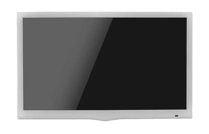 Framed Print : White blank flat screen TV set, isolated on white background Framed Print : White blank flat screen TV set, isolated on white background