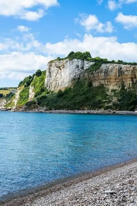 Framed Print : White Cliff, Jurassic Coast, Seaton, Devon, England Framed Print : White Cliff, Jurassic Coast, Seaton, Devon, England