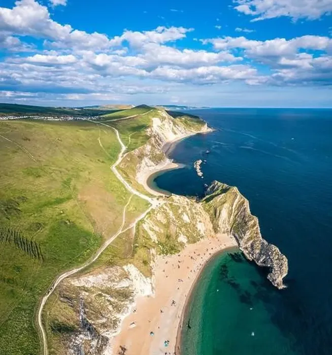 Framed Print : White Cliffs over Jurassic Coast and Durdle Door, Wareham, Dorset, England, Europe Framed Print : White Cliffs over Jurassic Coast and Durdle Door, Wareham, Dorset, England, Europe