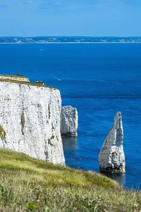Framed Print : White Cliffs of Old Harry Rocks Jurassic Coast from a drone, Dorset Coast, Poole, England Framed Print : White Cliffs of Old Harry Rocks Jurassic Coast from a drone, Dorset Coast, Poole, England