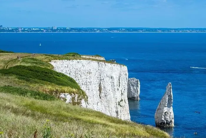 Framed Print : White Cliffs of Old Harry Rocks Jurassic Coast from a drone, Dorset Coast, Poole, England Framed Print : White Cliffs of Old Harry Rocks Jurassic Coast from a drone, Dorset Coast, Poole, England