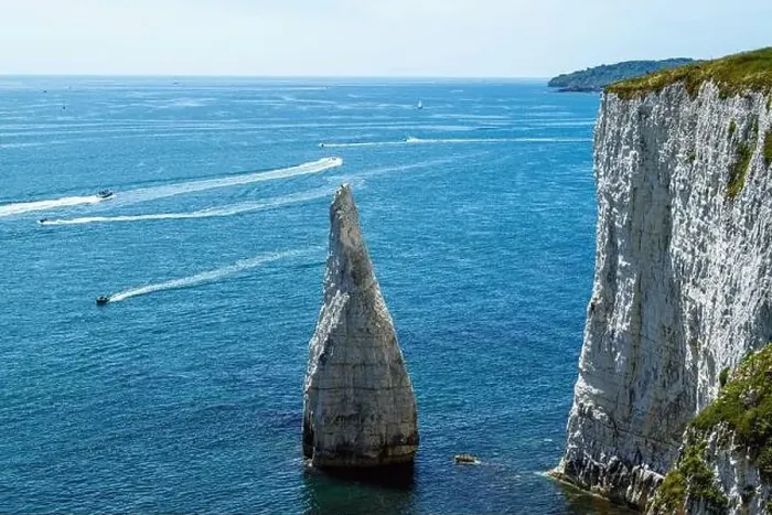 Framed Print : White Cliffs of Old Harry Rocks Jurassic Coast from a drone, Dorset Coast, Poole, England Framed Print : White Cliffs of Old Harry Rocks Jurassic Coast from a drone, Dorset Coast, Poole, England