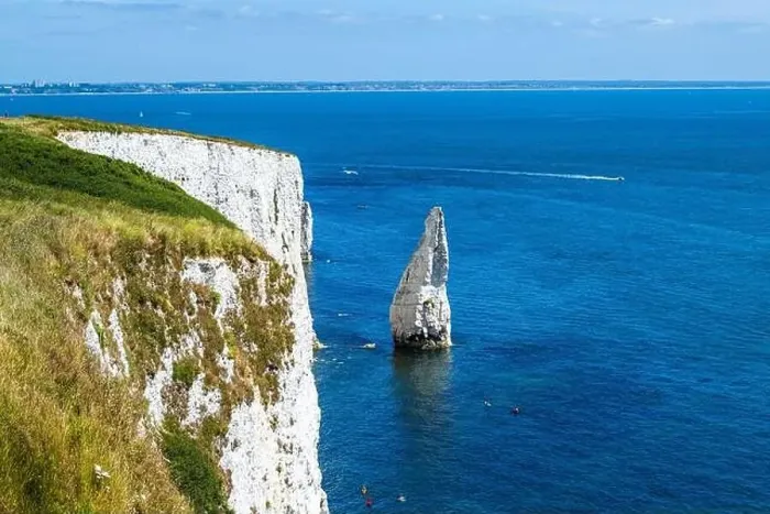 Framed Print : White Cliffs of Old Harry Rocks Jurassic Coast from a drone, Dorset Coast, Poole, England Framed Print : White Cliffs of Old Harry Rocks Jurassic Coast from a drone, Dorset Coast, Poole, England