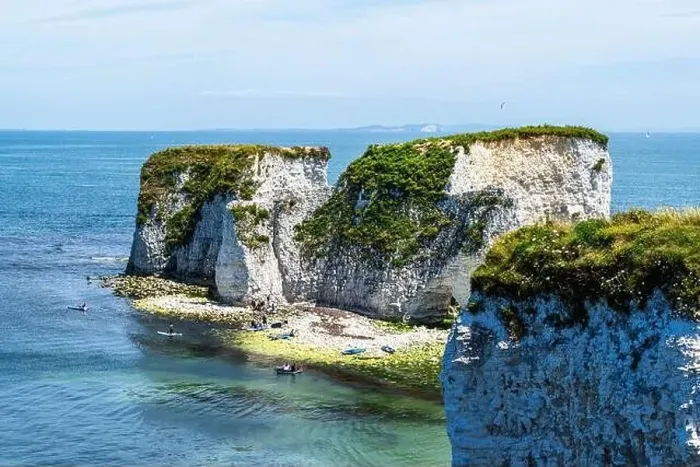 Framed Print : White Cliffs of Old Harry Rocks Jurassic Coast from a drone, Dorset Coast, Poole, England Framed Print : White Cliffs of Old Harry Rocks Jurassic Coast from a drone, Dorset Coast, Poole, England
