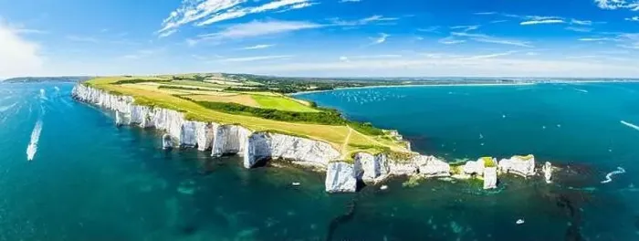 Framed Print : White Cliffs of Old Harry Rocks Jurassic Coast from a drone, Dorset Coast, Poole, England Framed Print : White Cliffs of Old Harry Rocks Jurassic Coast from a drone, Dorset Coast, Poole, England