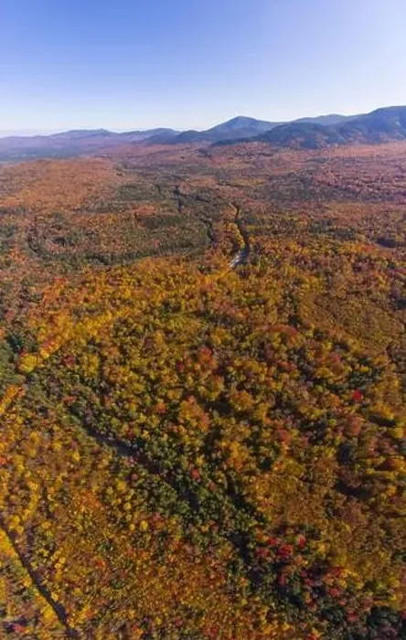 Framed Print : White Mountain National Forest fall foliage on Kancamagus Highway aerial view near Sugar Hill Scenic Vista Framed Print : White Mountain National Forest fall foliage on Kancamagus Highway aerial view near Sugar Hill Scenic Vista